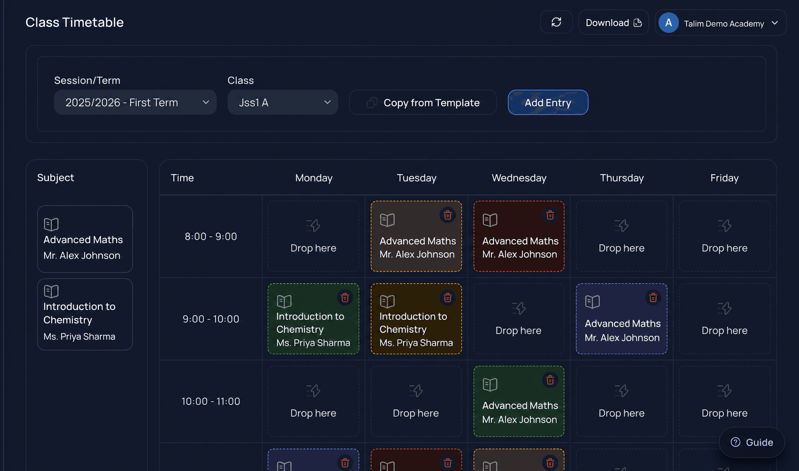 Timetable: Scheduling made simple